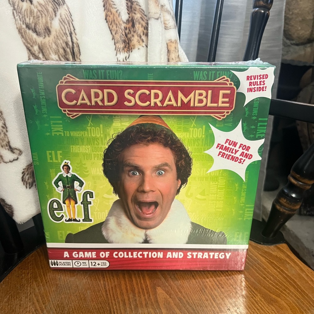 Elf Card Scramble Game New Sealed!